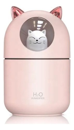Humidificador Gato Led Difusor Aromas Ambientador Aromaterap
