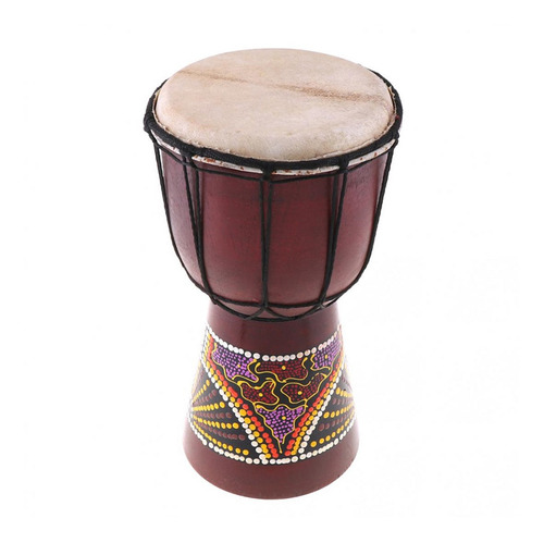 Tambor Africano, Instrumento Tradicional De Madera Maciza Ta