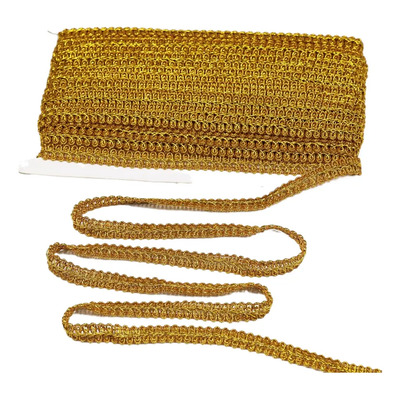 Tira De Encaje Dorado 27 Yd, Trenza Para Coser 0.3 In . | Envío gratis