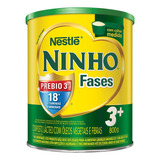 Fórmula Infantil Em Pó Nestlé Ninho Fases 3+ En Lata De 1 De 800g - 3  A 5 Anos