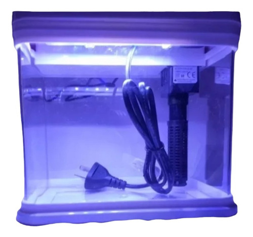 Acuario. Sobo Mod. T240f. 9l Luces Led.  Bomba Incluida