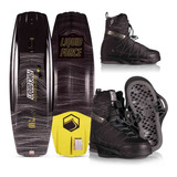 Tabla De Wakeboard Liquid Force Classic Y Botas Cerradas Pro