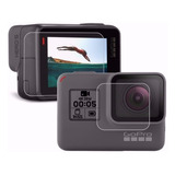 Película Proteção Lente E Tela Lcd Gopro Hero 5 6 7 Black