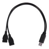 Adaptador Usb 2.0 A Macho A 2, Doble Usb Hembra, Conector Y