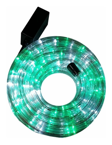 Manguera Luz Led Blanco Y Verde 10mt Interior-exterior Ml829