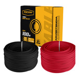 Combo: 1 Rollo #12 Rojo Y 1 Rollo #14 Negro Cable Thw 100m