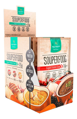 Souperfood Nutrify Sopa Proteica 10 Sachês De 35g
