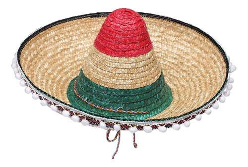 Sombrero Mexicano Con Borlas X 10u. Color Mexico