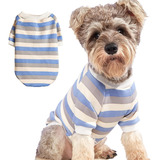 A*gift Suéter Listrado Para Cães Pequenos, Moletom Quente