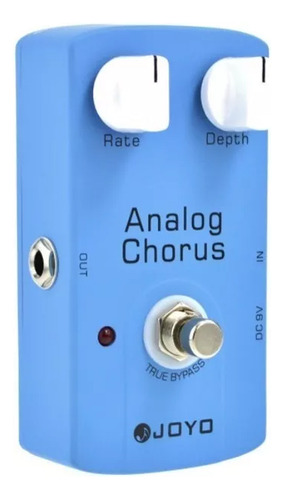 Pedal Efeito Joyo Vintage Analog Chorus Jf-37 Azul-celeste E