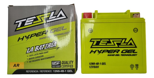 Bateria Hyper Gel 12n9 4b Pulsar Apache 180 Akt Evo R3 Tesla
