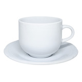 Taza Té 250ml + Plato Tsuji Porcelana Linea 1800 | 2 Piezas