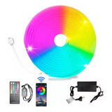 Led Neon Rgb Ritmica Bluetooth Control Fuente Sonido Musica