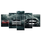 Quadro Decorativo Super Carros Mustang Camaro Dodge Sala Hal