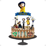 Topo De Bolo Topper Bolo Aniversário Coraline