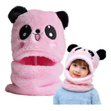 2 En 1 Gorro Bufanda De Panda Para Invierno Frio Niña Niño