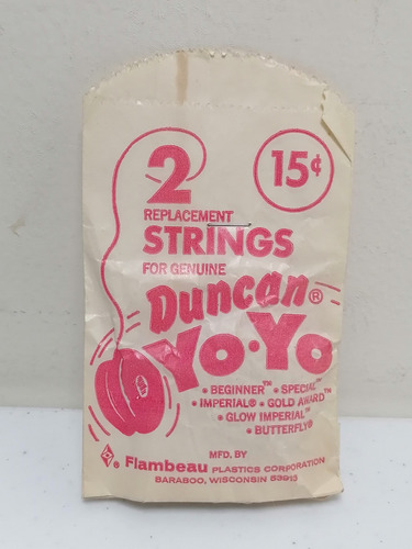 Cuerda Para Yoyo Strings For Genuine Duncan Yoyo Antiguo 50s