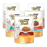 Pack 10 Deliciosos Sobres Fancy Feast Sabores Surtidos 85gr