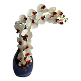 6 Galhos De Orquideas Artificiais 3d Toque Real Decorativas 