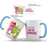 Mug Oreja Interior Azul Amor San Valentin Regalo Pareja 01