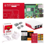 Raspberry Pi 4 B 4gb - Fuente Carcasa Oficial Disipador Kit