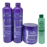 Kit Shampoo + Condicionador Matizador E Máscara Louros 4prod