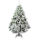 Arbol De Navidad Pino Naviplastic Aspen Nevado 2.20 Cm Verde