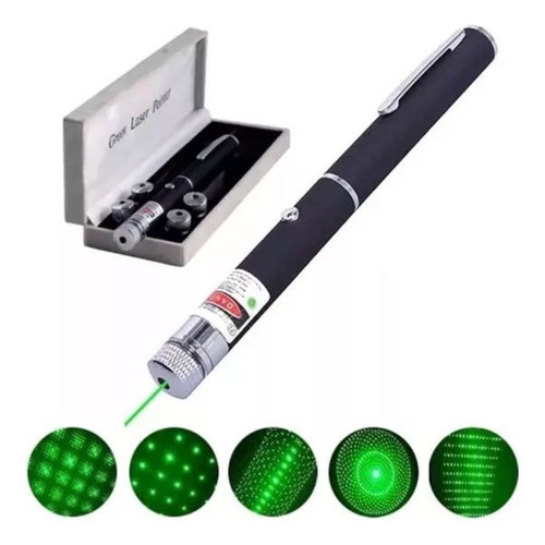 Caneta Laser Pointer Verde Ultra Forte Apontador Bateria 5v