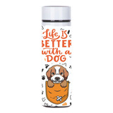 Termo  Perrito, Doglovers,  Cute Perro Kawaii C/ Led  450 Ml