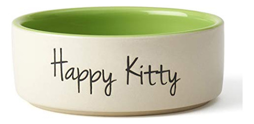 Bol Gato Stoneware Happy Kitty 2-cup, 5puLG Ø, 2puLG Alto,