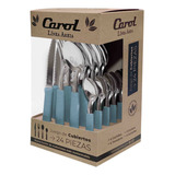 Set 24 Cubiertos Carol Areia Cuchillo Tenedor Cuchara Bz3