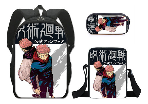 Mochila Jujutsu Kaisen Spell Back Battle De Gran Capacidad 0