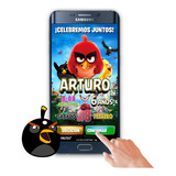 Invitación Interactiva Angry Birds Boton Mapa Y Confirmar