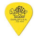 10 Palhetas Jim Dunlop Tortex Sharp 0.73mm