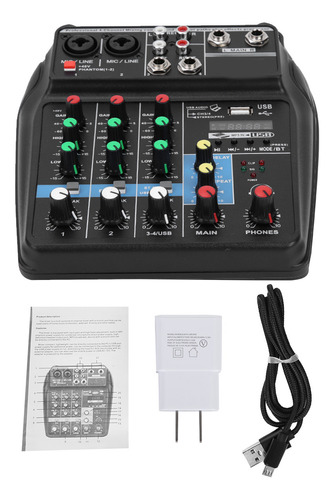 Sistema De Consola De Placa De Sonido Profesional Mixer De 4