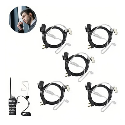 5 Audifonos Manos Libres Para Radio Talkie Kenwood Y Baofeng | MercadoLibre