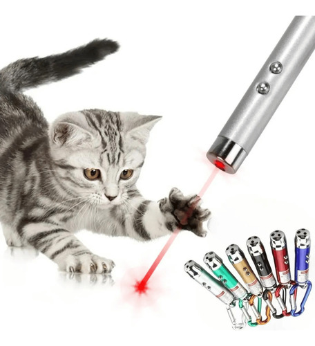 Kit 36 Laser Point Vermelho 3 Em 1 Chaveiro Lanterna Gato