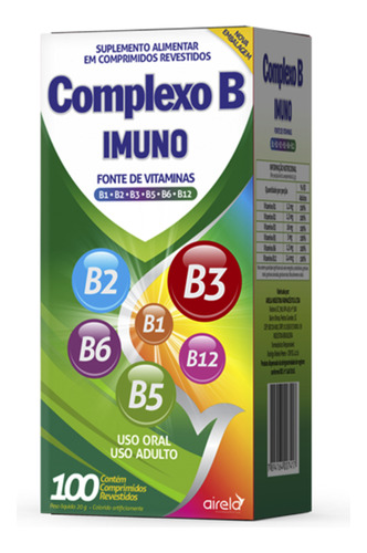 Complexo B Concentrado Vitamina Complexo B12 100cp