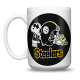 Pittsburgh Steelers Snoopy Taza Grande Personalizada