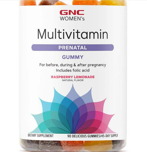 Gnc | Womens Multivitamin Prenatal Rapsberry | 90 Gummies