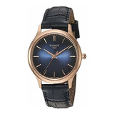 Reloj Mujer Tissot Excellence Acero Y Oro 18k Azul.