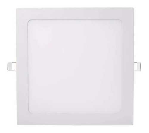 Painel 20w Plafon Led Embutir Quadrado 22,5x22,5cm Branco