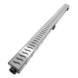 Ralo Linear Inox 1 Metro X 6cm Coletor Multi Saídas Preto