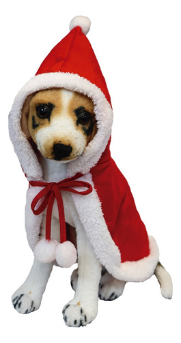 Disfraz Navideño Para Mascotas Capa Papa Noe Para Perro