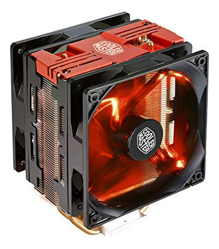 Refrigeración Cpu Red Turbo Dual Fans 120mm Led 