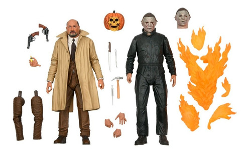 Figura Neca Ultimate Halloween Michael Myers Y Dr Loomis 