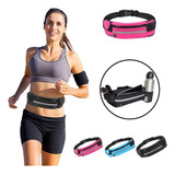 Pochete Fitness Corrida Academia Celular Bike Impermeável Cor Rosa