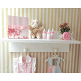 1 Prateleira Decoração Infantil Mdf Branco