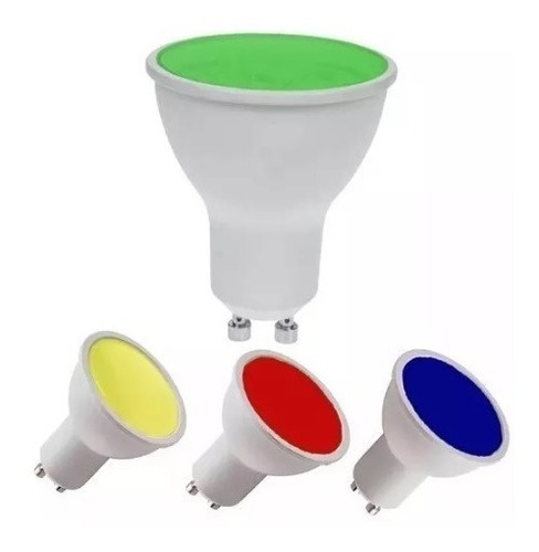 Lampara Dicroica Led Colores 7w Color Haz De Luz Abierto 630 Lumenes Garantia 2 Años X Defectos Fabricacion  !!!! 