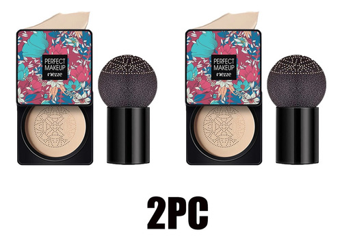 2 Piezas Impreso Bb Cojín Corrector Base Crema Hidratante